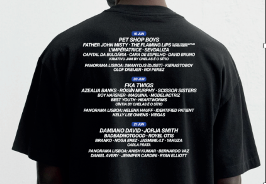 MEO KALORAMA T-shirt Preta com Cartaz 2025