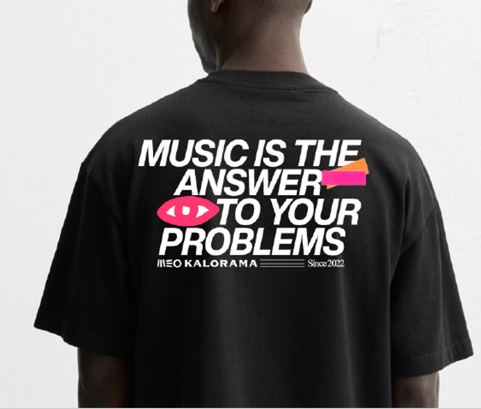 MEO KALORAMA T-shirt Preta Music is - 2025