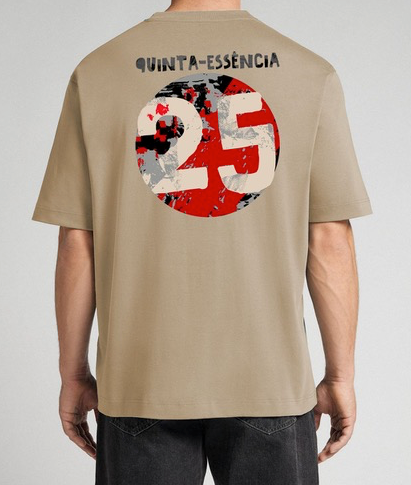 CARLÃO - T-shirt 75/25 Quinta-Essência - Cru