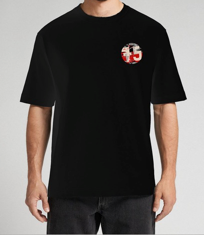 CARLÃO - T-shirt 75/25 Quinta-Essência - Preta