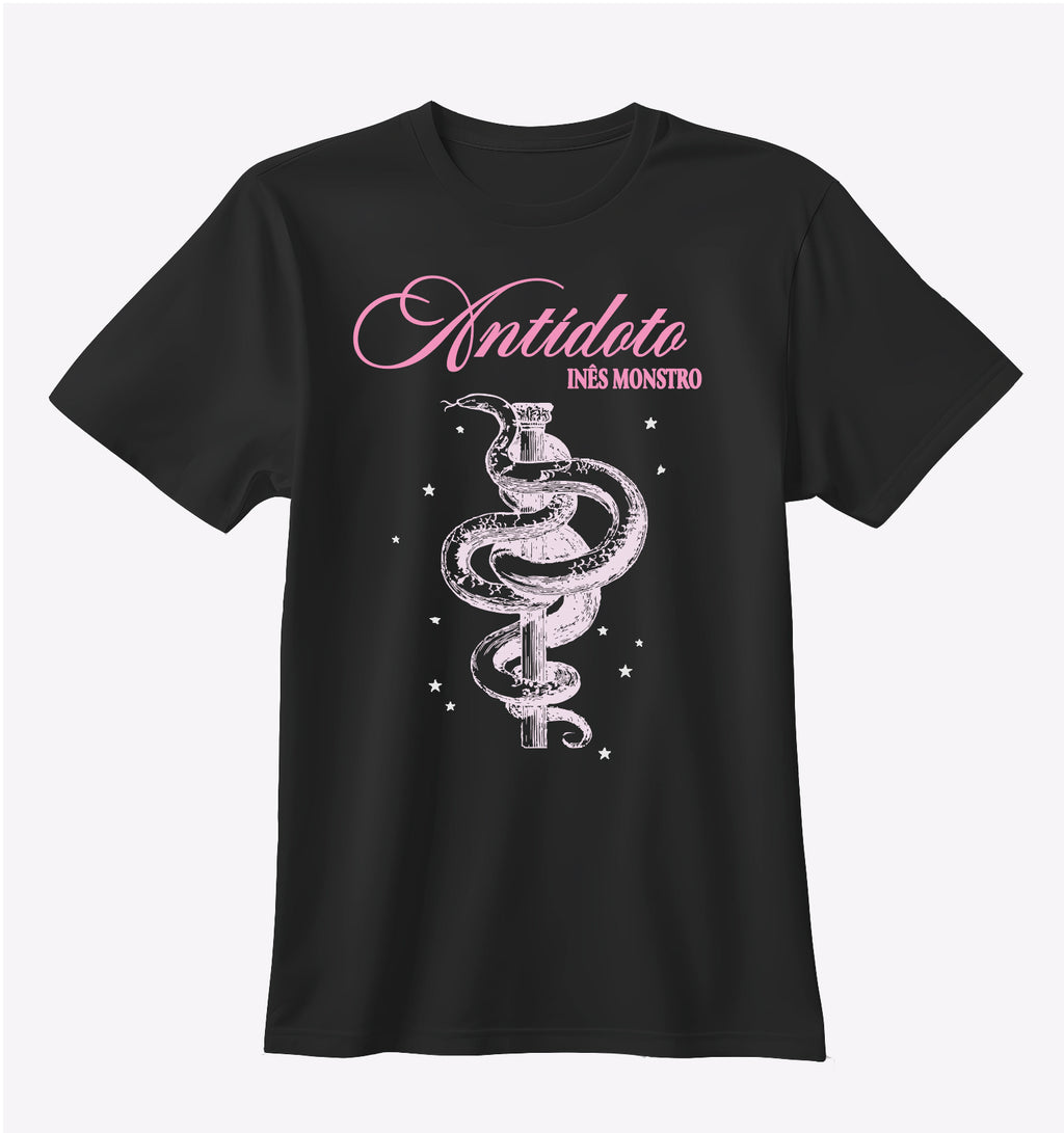 Inês Monstro - T-shirt "Antídoto" - Design Rosa