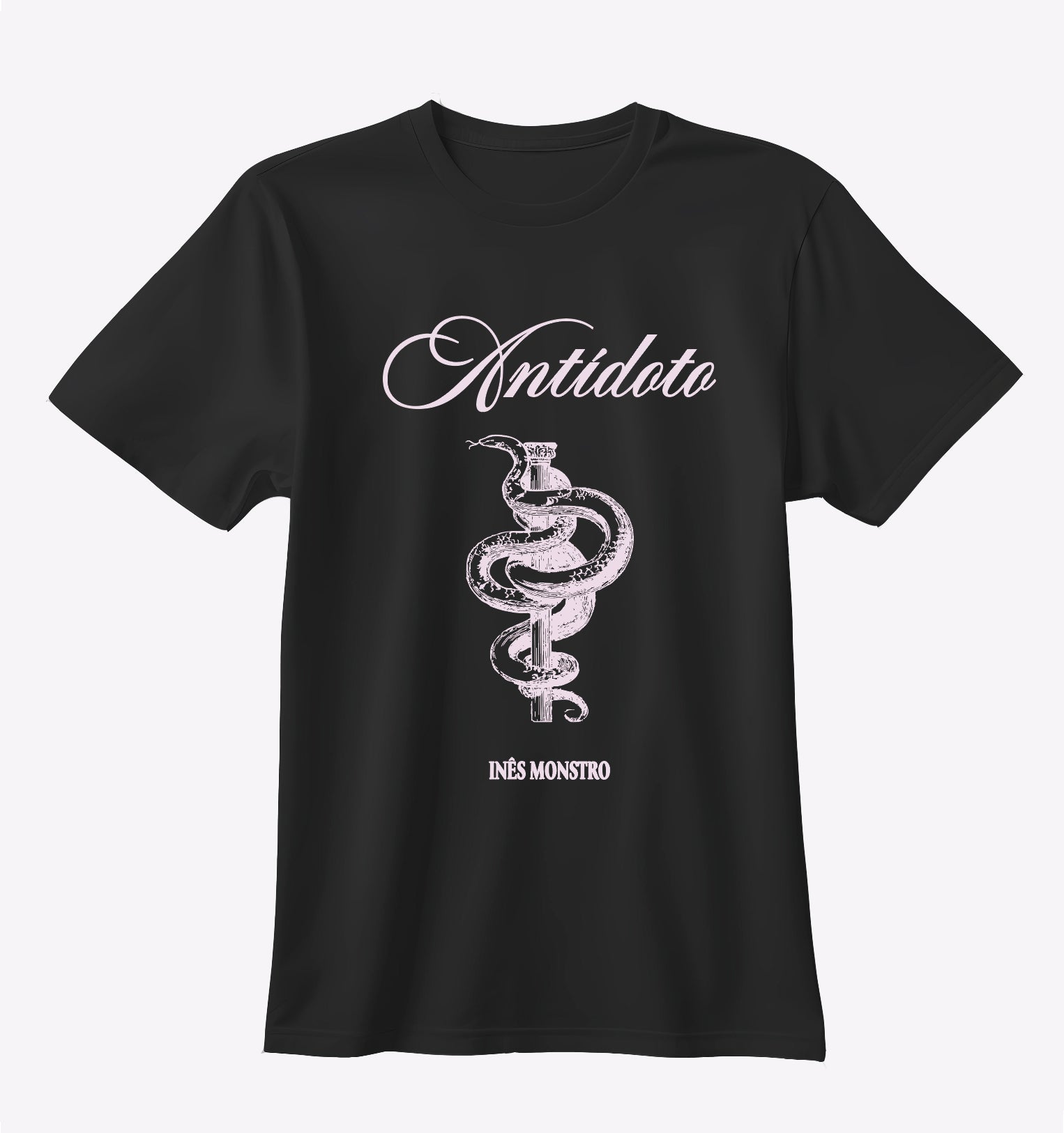Inês Monstro - T-shirt "Antídoto" - Design Branco